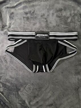 JOCKMAIL Men’s Black Athletic Jockstrap Brief